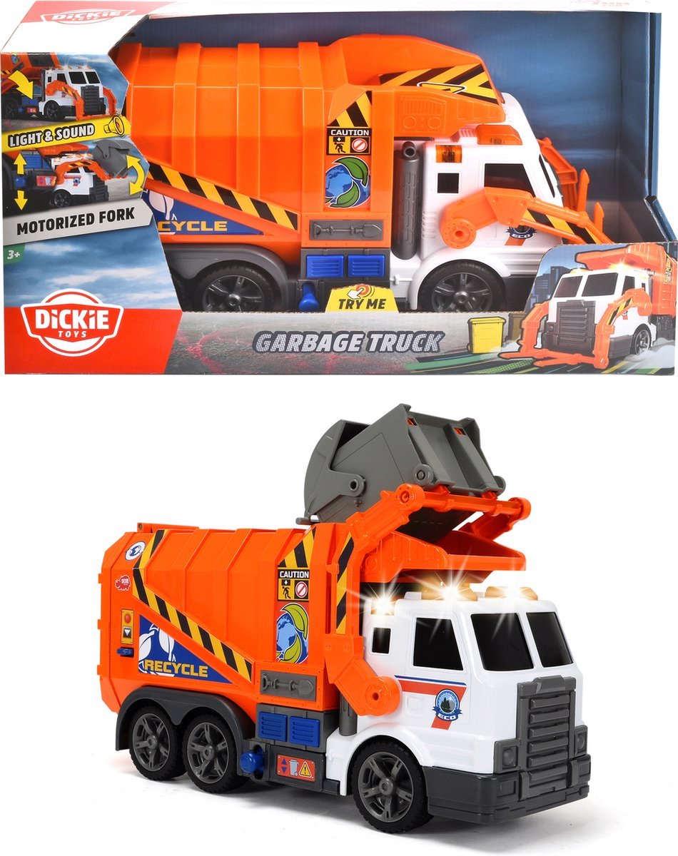 Dickie Toys Vuilniswagen - 46 cm - Geluid & Licht - Speelgoedvoertuig — afbeelding 10