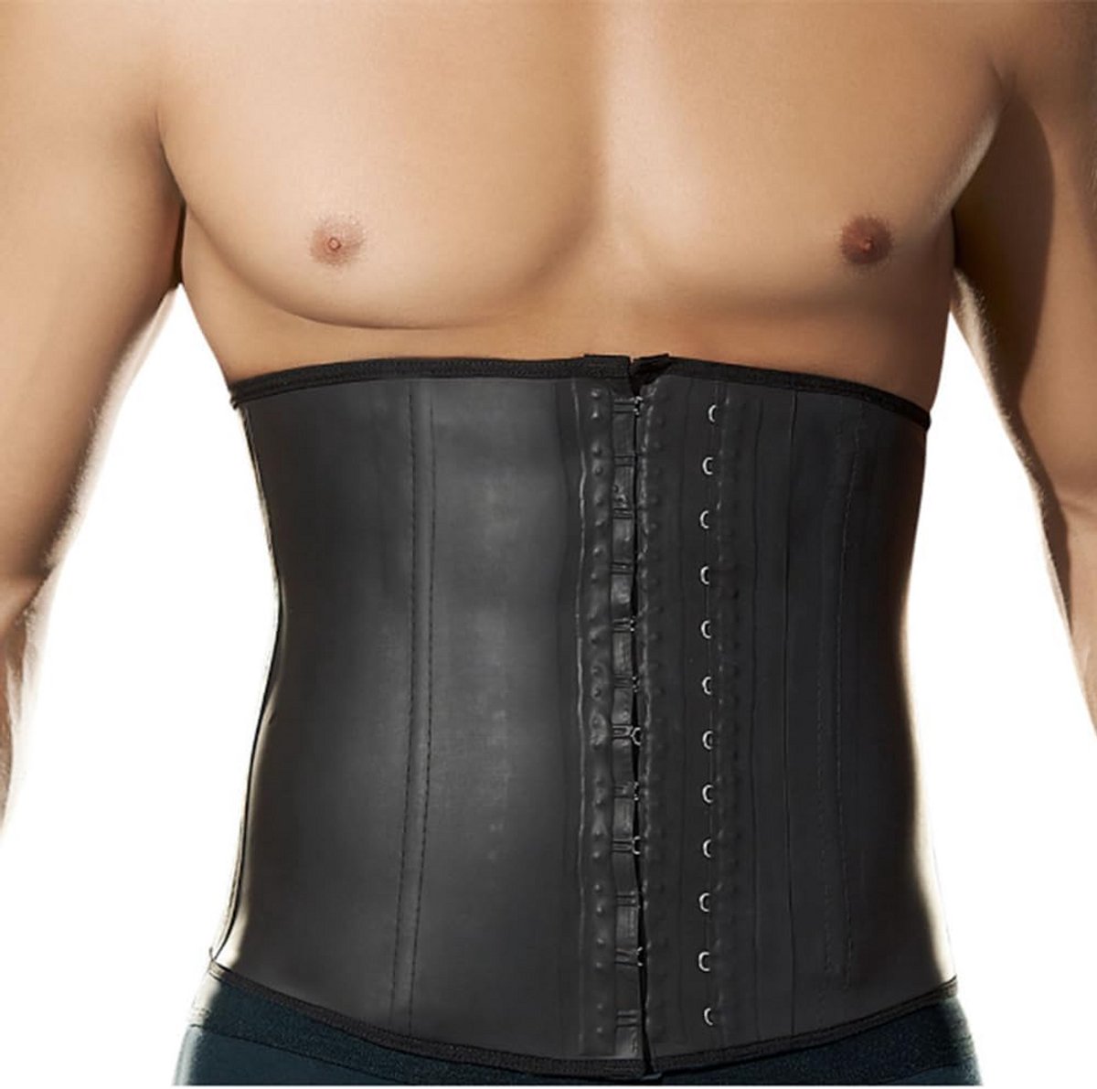 Latex Taille Trainer voor Mannen - Zweetband voor Buik en Rugondersteuning bij Fitness