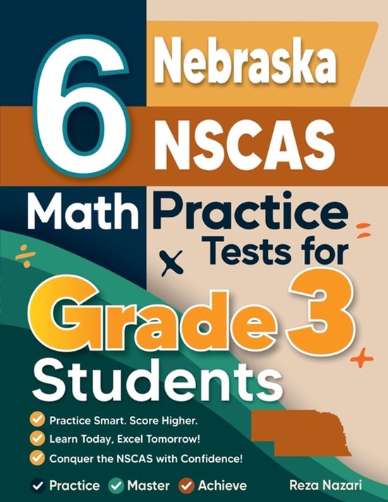 6 Nebraska NSCAS Growth Math Practice Tests for Grade 3 Stud ... - cover