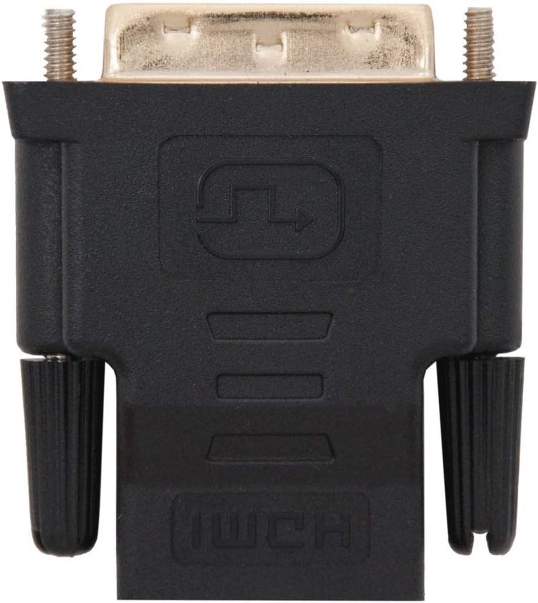 DVI naar HDMI Adapter - Mannelijk naar Vrouwelijk, 24+1 Pin, Zwart