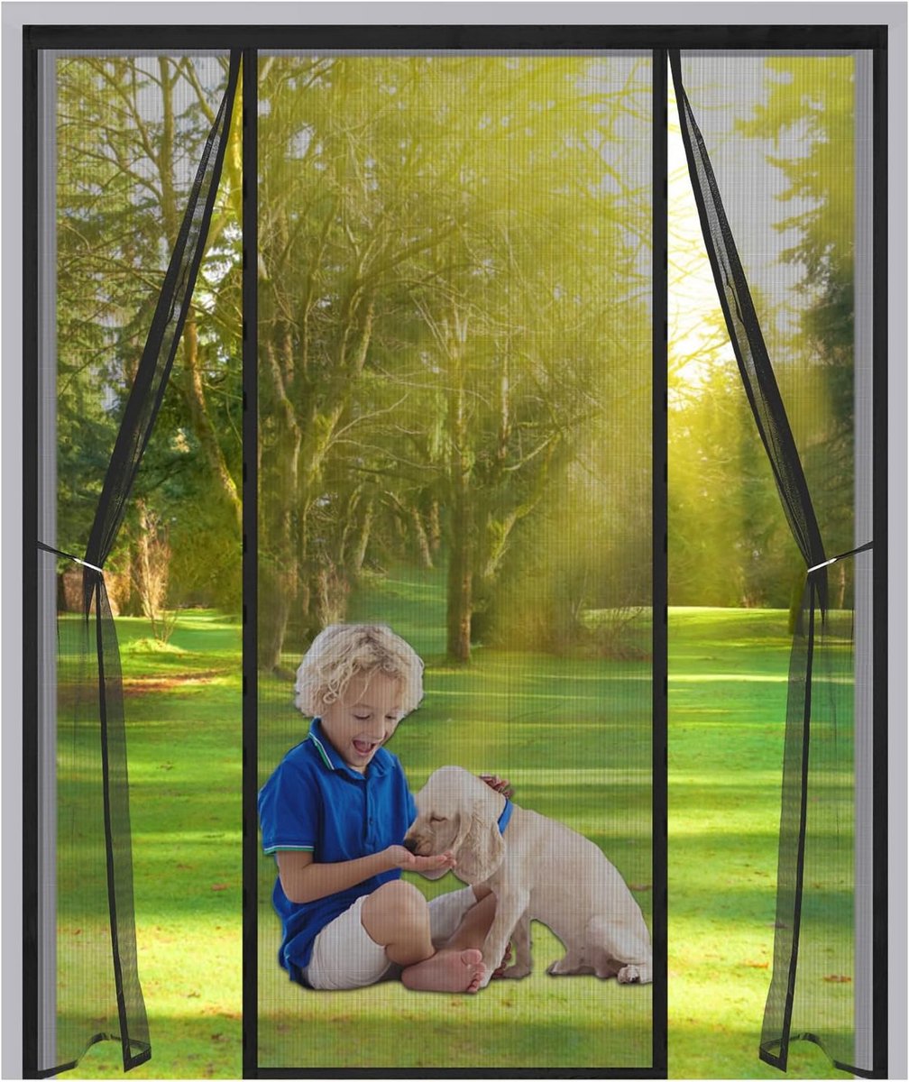 Magnetische Hordeur 210x205cm - Vliegengordijn met Automatische Sluiting voor Balkon en Terras