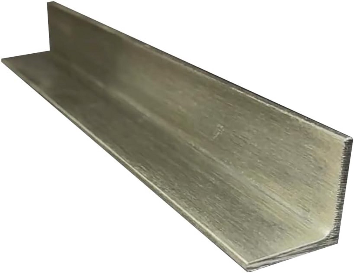Roestvrijstalen L-profiel 30x30x4 mm, K240 afwerking - 1000 mm