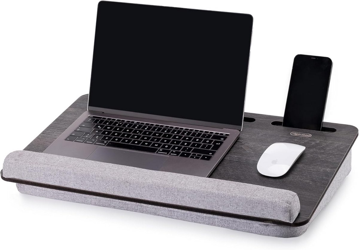 Houten Laptoptafel voor Bed en Bank – Verstelbaar Werkblad