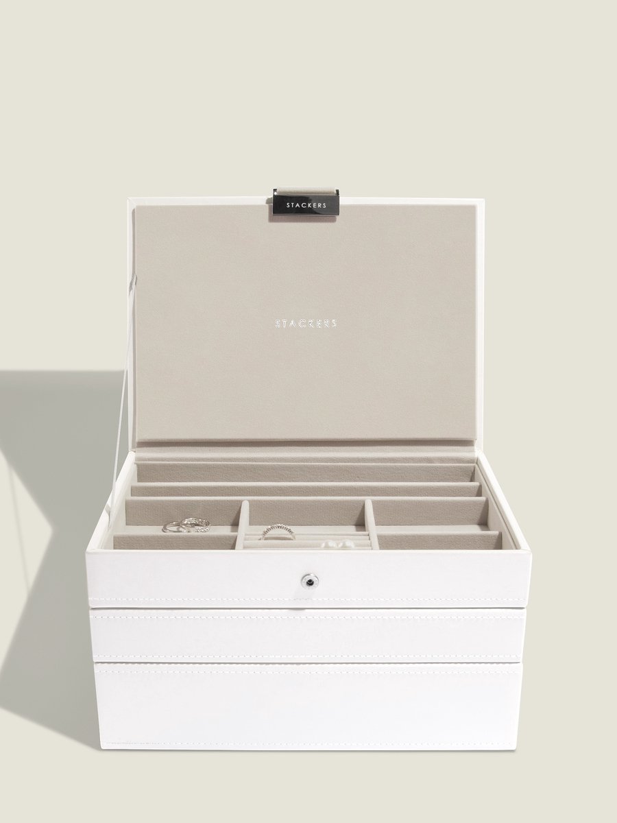 STACKERS WHITE - Sieradendoos - Juwelendoos - Sieradenhouder - Sieraden Organizer