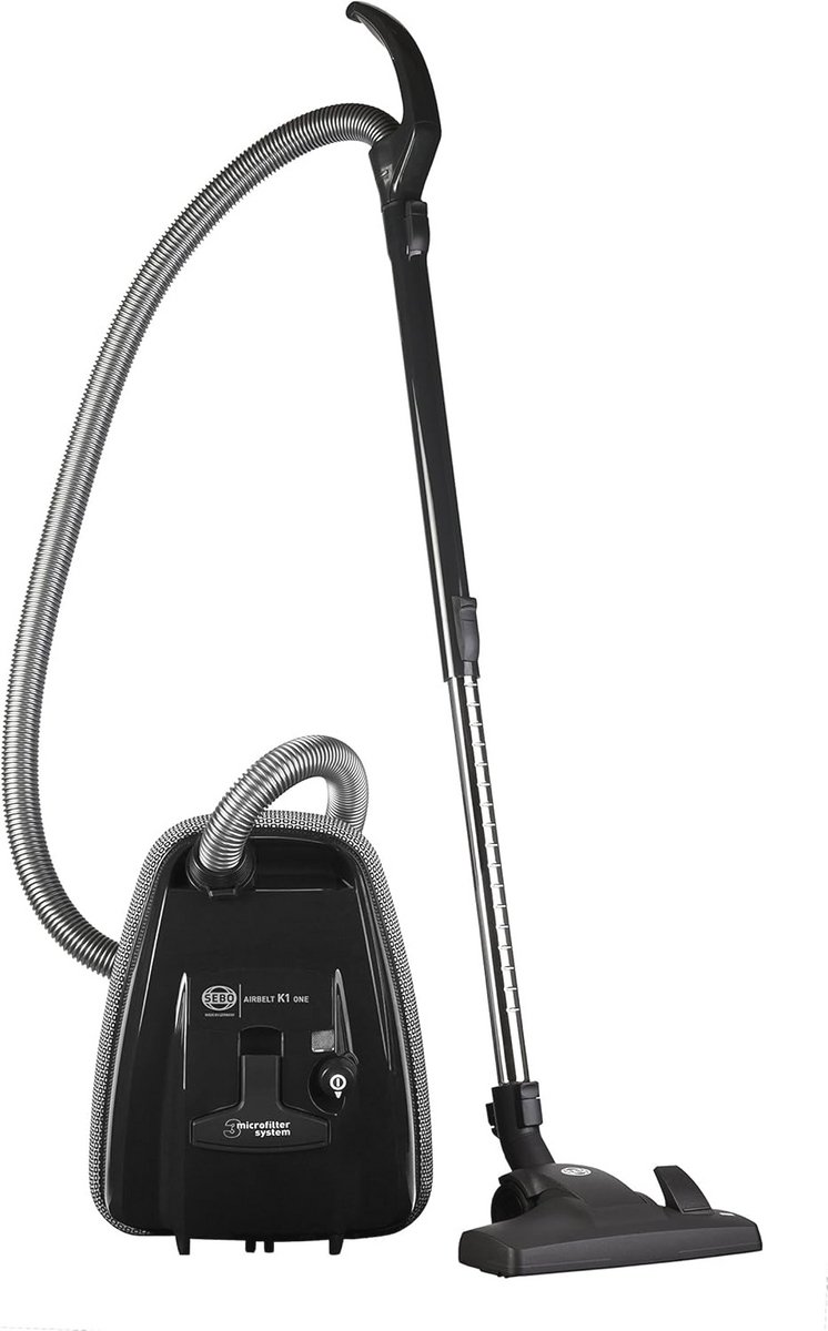 Compacte Vloerstofzuiger met Drie-Traps Microfilter en Elektronische Vermogensregeling