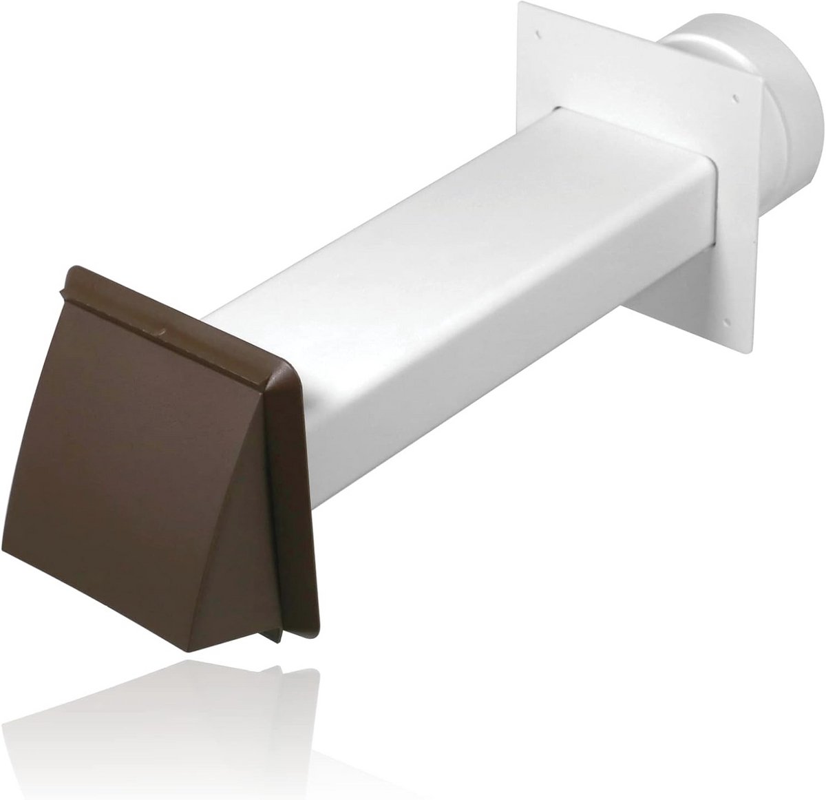 Universele Wandventilatorkap Set voor Geventileerde Wasdrogers - Bruin