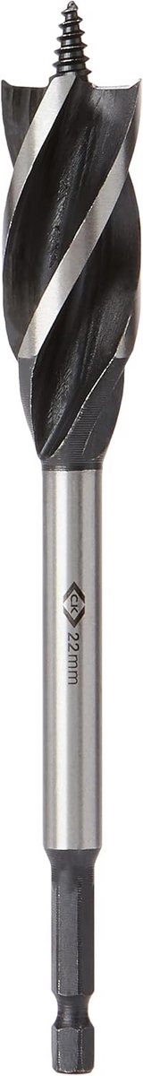 Tegelboor met 4 sneden voor snel en precies boren - 22 mm voor keramiek en hard hout