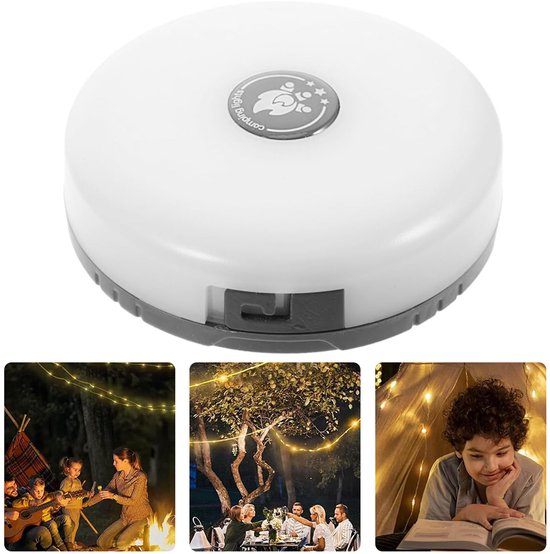 Camping Lamp - Lichtsnoer - Zaklamp - 4in1 Powerbank Kampeerlamp met Lampjes Slinger voor Buiten - Campinglamp Oplaadbaar met USB - Tentlamp Verlichting - 2 Stucks — afbeelding 5