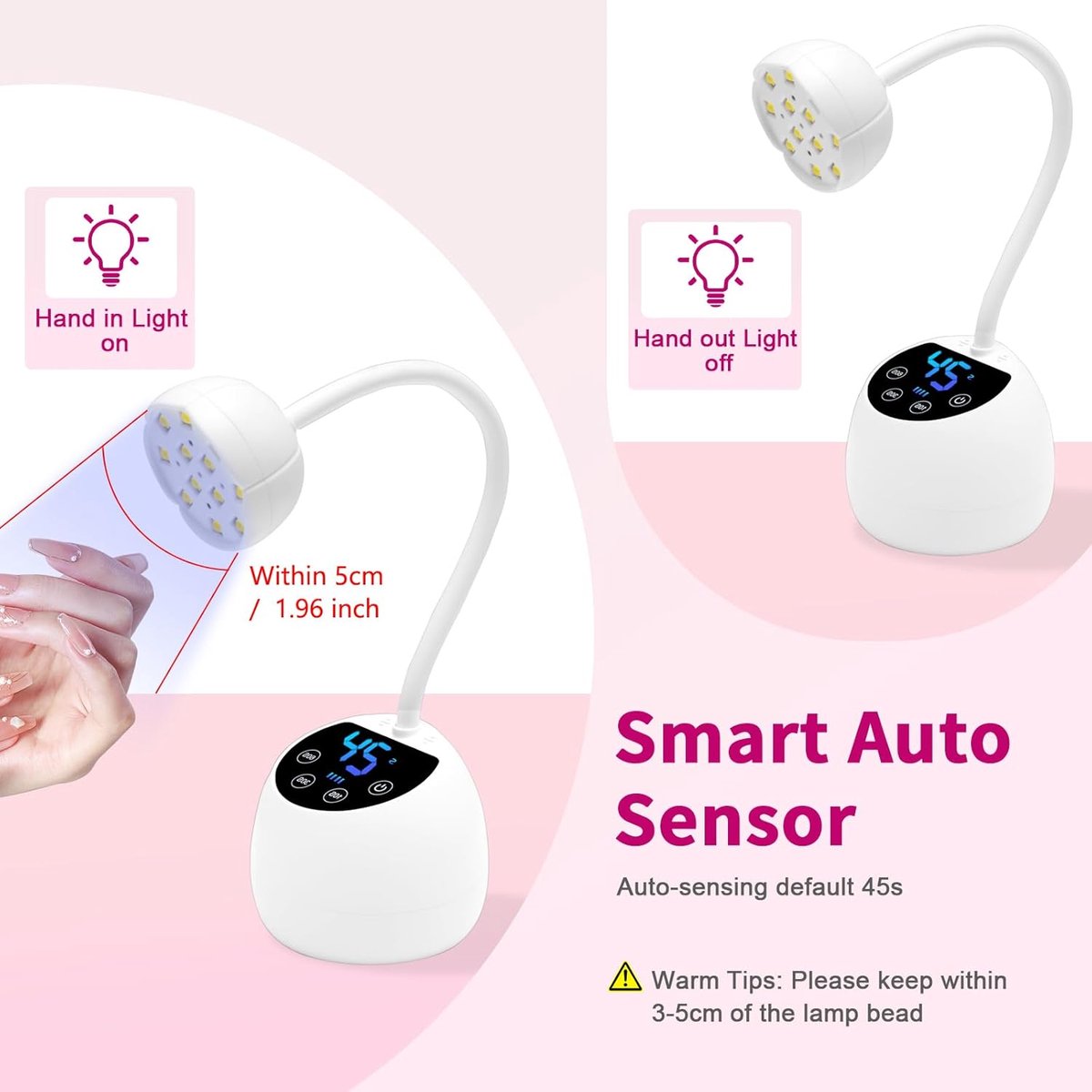 Mini UV Lamp voor Nagels met Autosensor en LCD-Display - 36W Draagbare Nageldroger voor Thuis en Salon — cadeau in Verzorging - foto 6