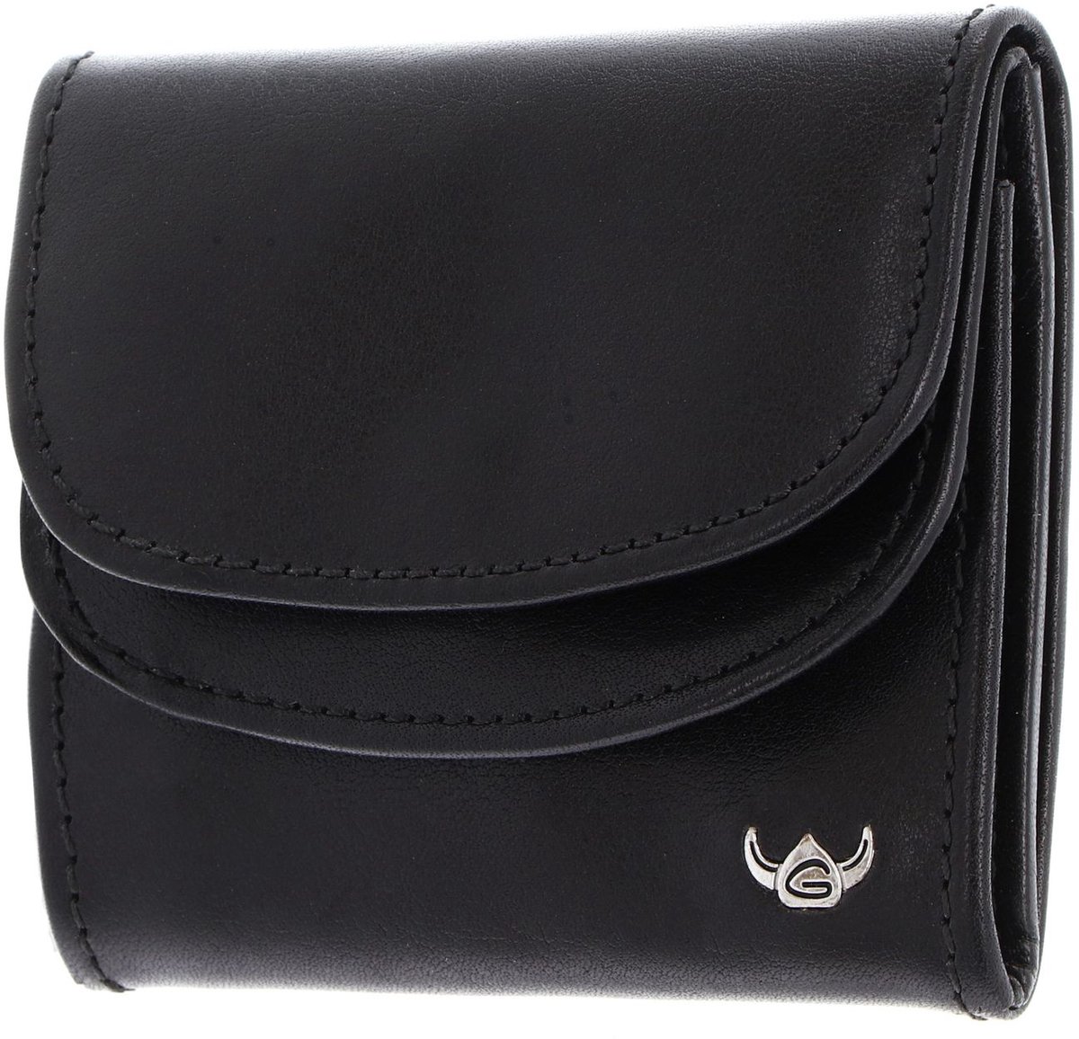 Golden Head Leren portemonnee Colorado Damen-Minischeintasche 1005 Schwarz zwart