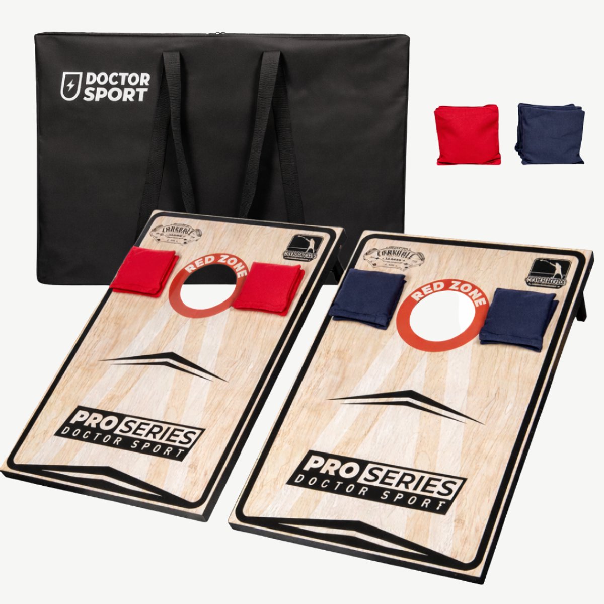 Cornhole 2x Prof. Compleet 90x60 cm - met 8 bean bags en draagtas - 13kg. werkelijk prachtige set van echt hout Top Kwaliteit Klasse en Geweldig