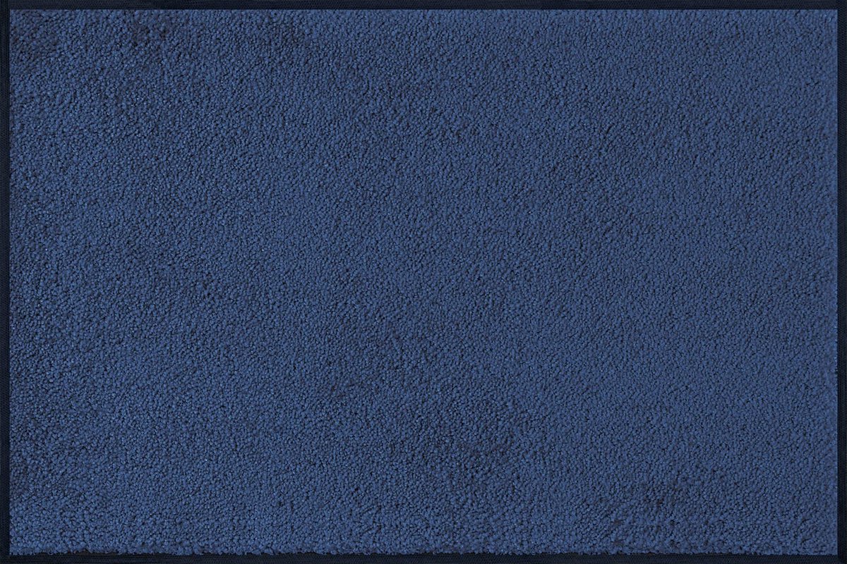 Unyqoos Wasbare en stijlvolle deurmat voor binnen en buitengebruik, 60x90 cm donkerblauw