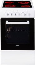 Beko FSS57000GW - Elektrisch fornuis - Vrijstaand - Keramisch - Zwart/Wit - Aantal branders/kookzones: 4 zone(s)