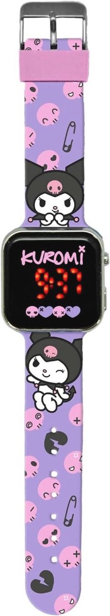 Digitaal polshorloge voor meisjes met automatische armband in kunststof