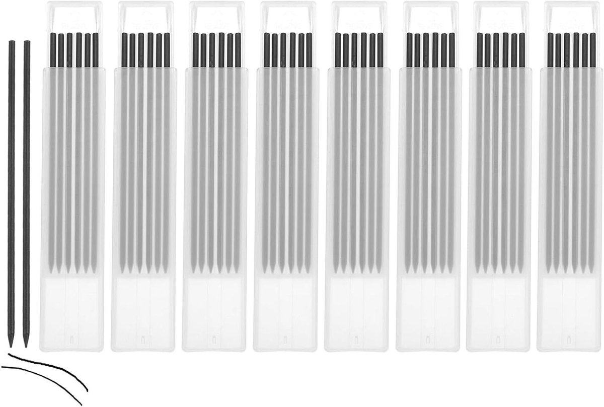 Allecta - Potloodvullingen 2,8 mm voor timmermanspotlood - Set van 48 stuks