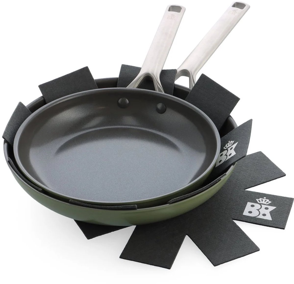 BK Sublime Koekenpannenset 24 + 28 cm Olive Green