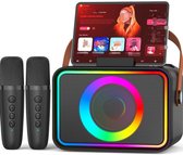 Video's over Wat is Mini Draagbare Bt Muziek Karaoke Audio Speaker Draadloze Microfoon Speaker met RGB Luminous LED Licht