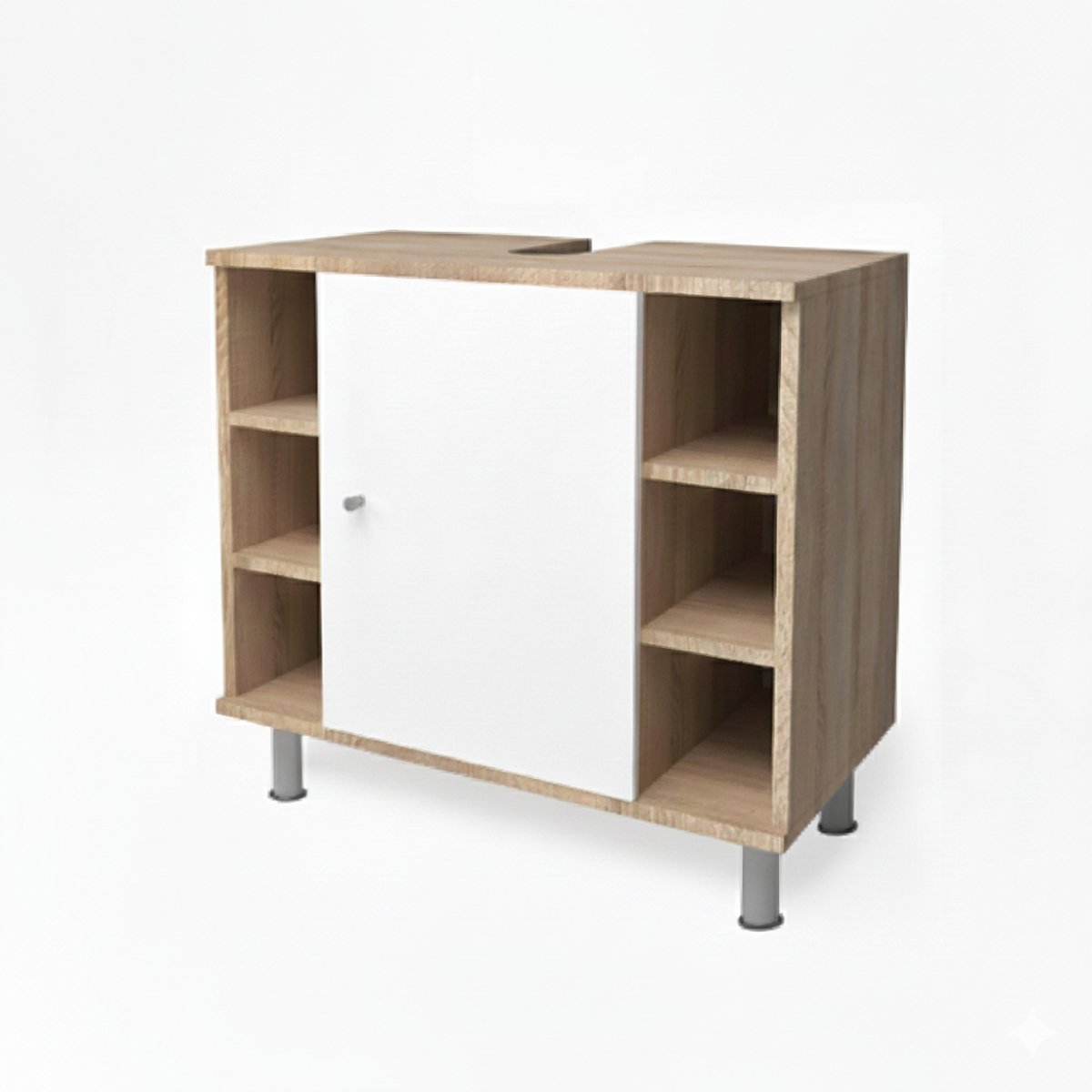 Vicco Fynn Wastafelonderkast – 60 x 54 cm Sonoma
