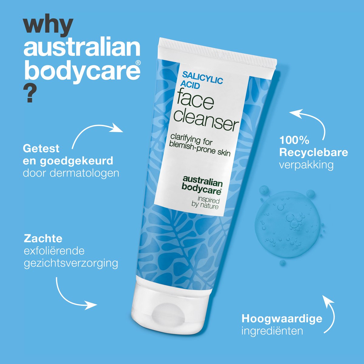 Australian Bodycare Salicylzuur Gezichtsreiniger tegen puistjes, mee-eters, onzuivere huid en verstopte poriën thumbnail 4