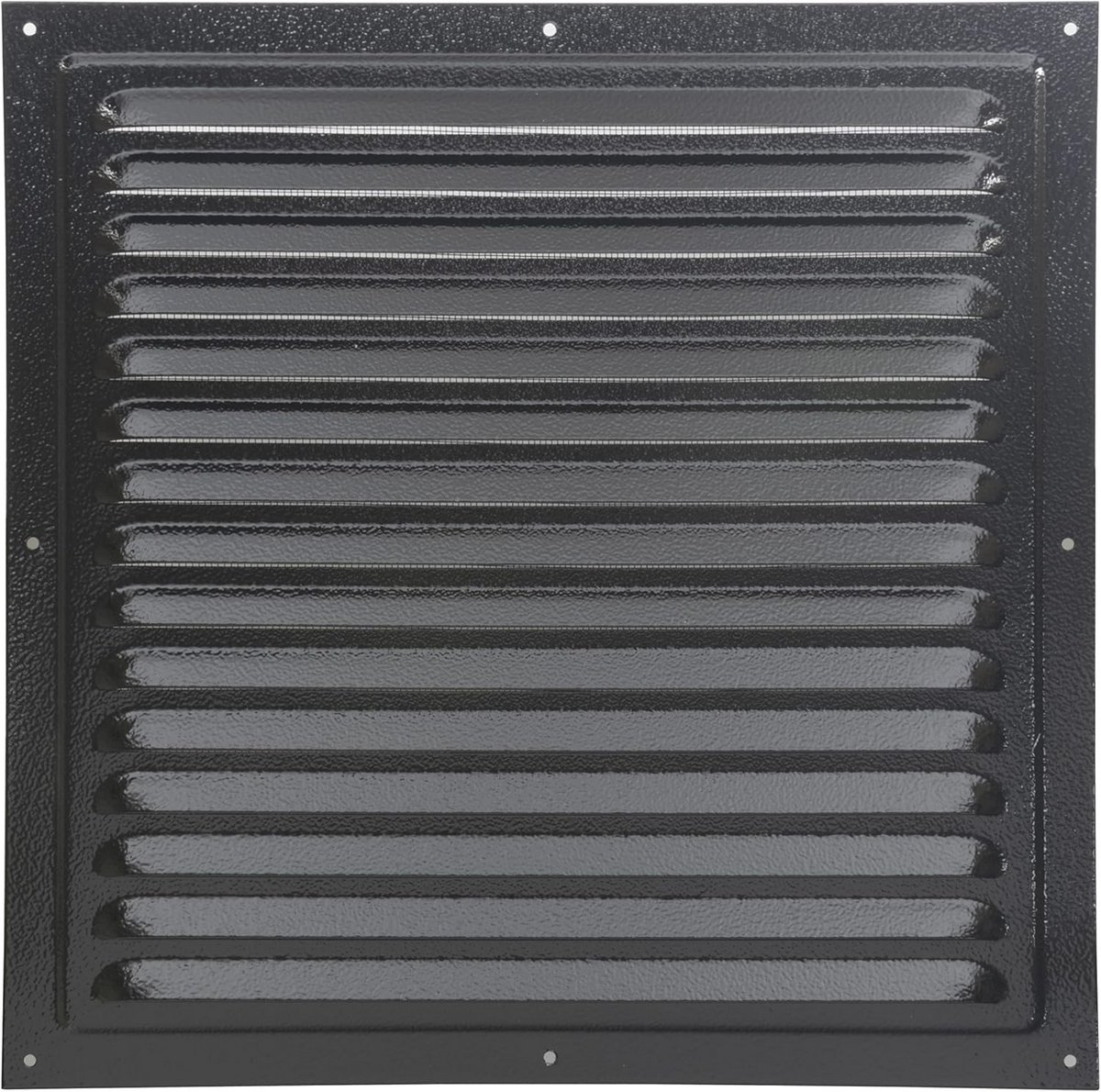 Metaal ventilatierooster 30x30 cm - Zwart - Ideaal voor binnen en buiten