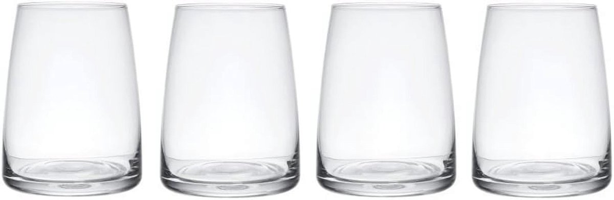 Stemless wijnglazen set van 4, 350 ml - Geschenkdoos en vaatwasmachinebestendig
