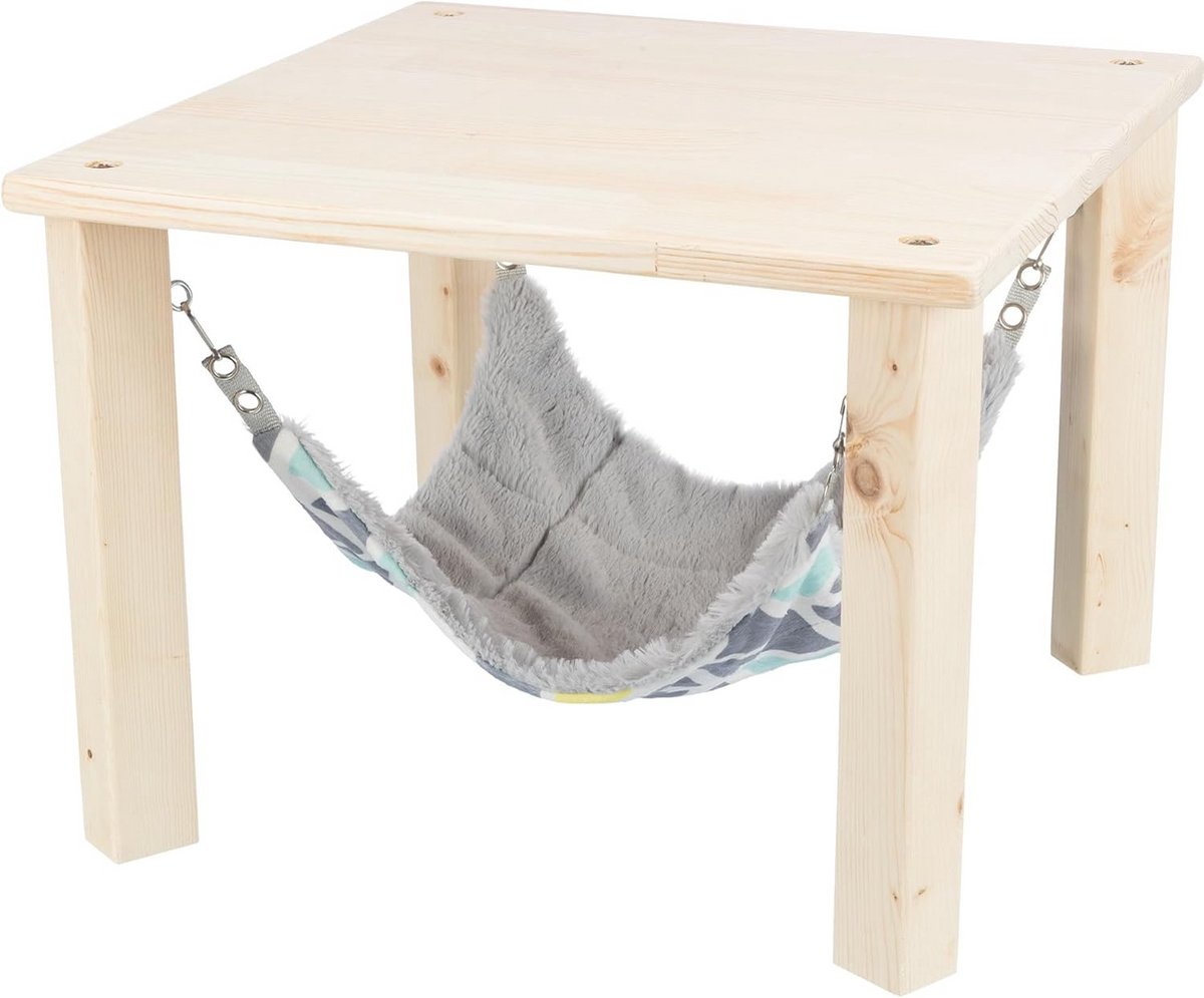 Hangmat schuilplaats voor huisdieren, kleurrijk/grijs, 37 × 29 × 37 cm
