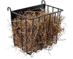 Hooibak voor cavia's en konijnen, met een stevig metalen frame, geschikt voor konijnen, cavia's en chinchilla's - 17,5 x 12 x 16,8 cm.
