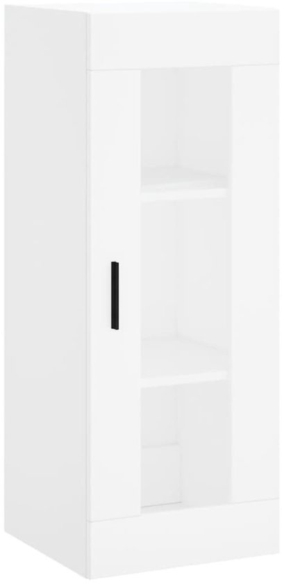Wandkast | Hangkast | Muurkast | Opbergkast Voor De Hoek Zwart Eiken 57 X 57 X 60 Cm Bewerkt Hout