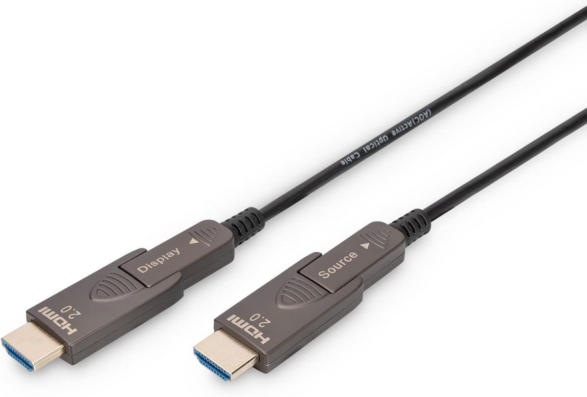 HDMI 2.0b Glasvezel Kabel 20 Meter - 4K/60Hz - Lossless Audio/Video Over Lange Afstand