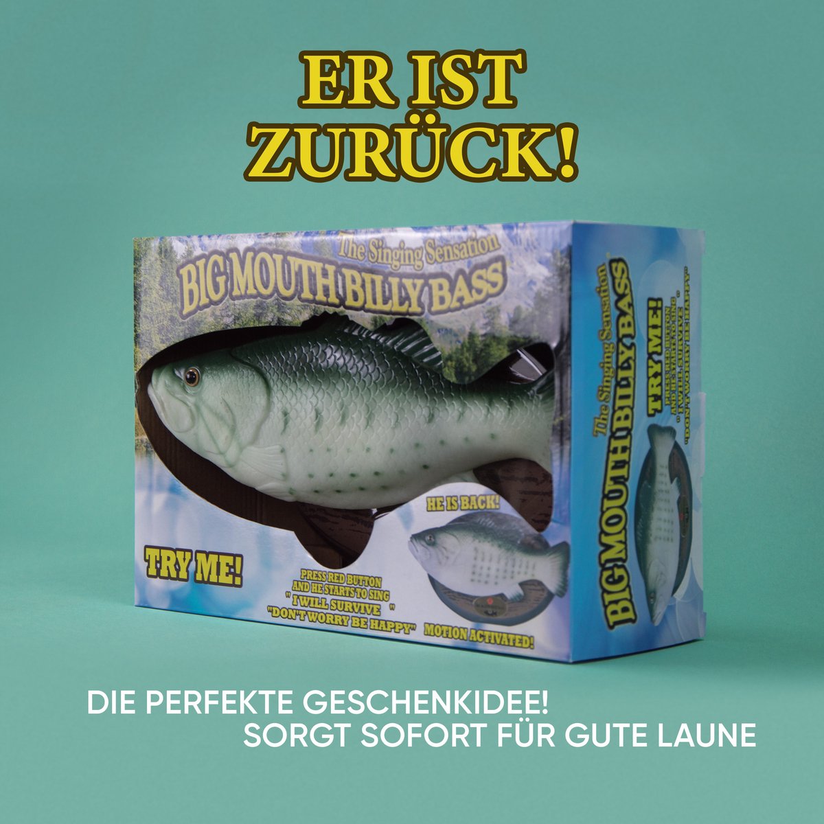 Big Mouth Billy Bass poisson chantant PIÈCES SEULEMENT - Ne fonctionne