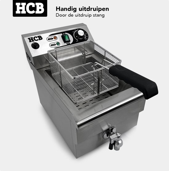 RVS Visfriteuse Oliebolfriteuse Friteuse Frituur 30 liter 400V Horeca RVS Visfriteuse Oliebolfriteuse Friteuse Frituur 30 liter 400V Horeca