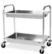 HCB® - Chariot de service pour restauration professionnelle - 2 conteneurs - 95 cm - Inox