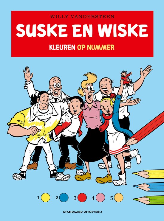Suske en Wiske 1 - Kleuren op nummer - cover