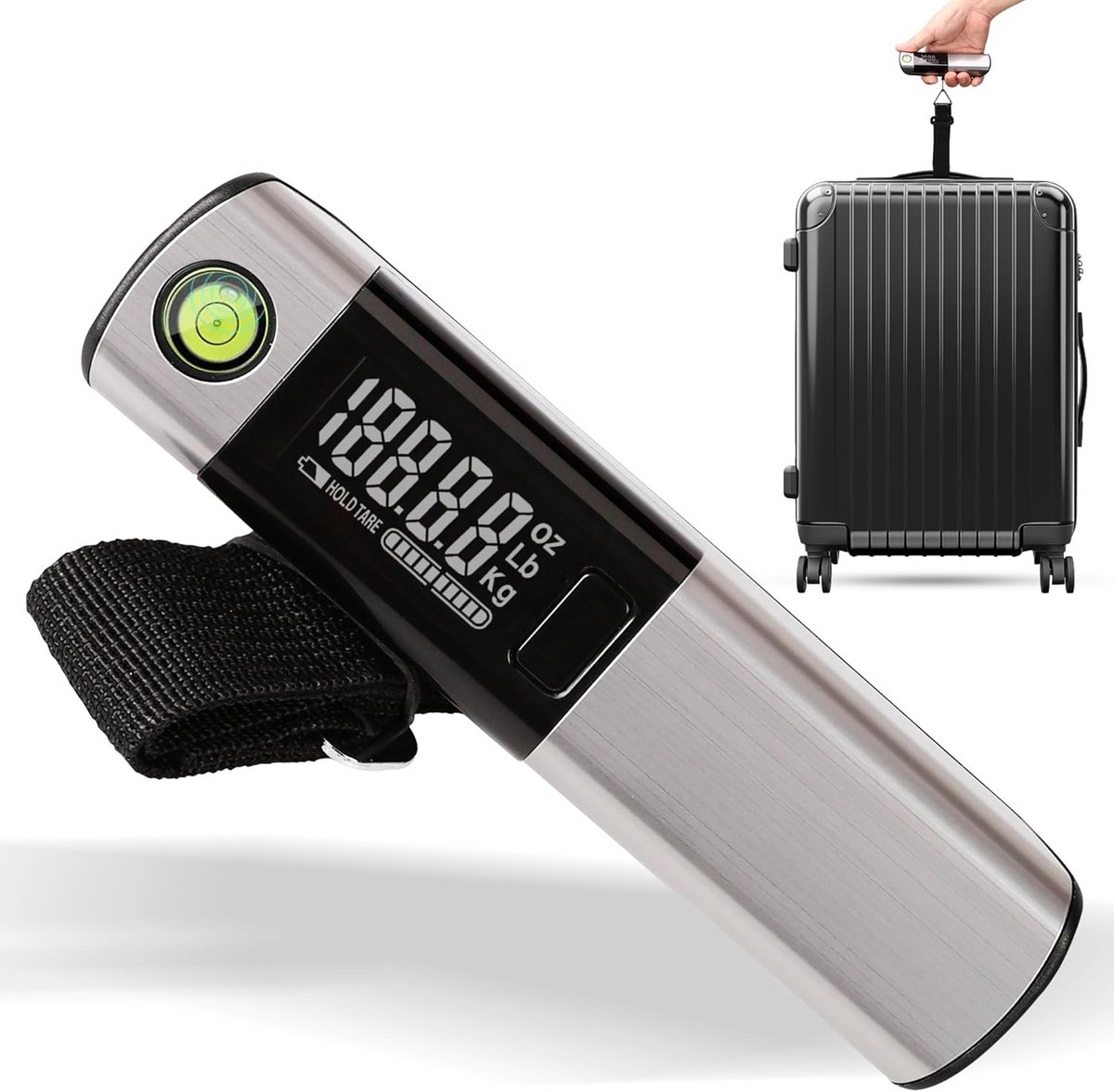 Draagbare weegschaal 50 kg - Digitale reisschaal met LCD-display