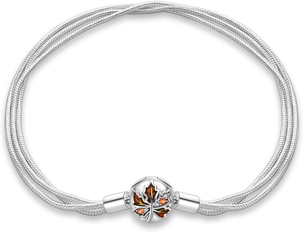 925 Zilver Slangenschakel Armband Geschikt voor Europese Bedelarmbanden