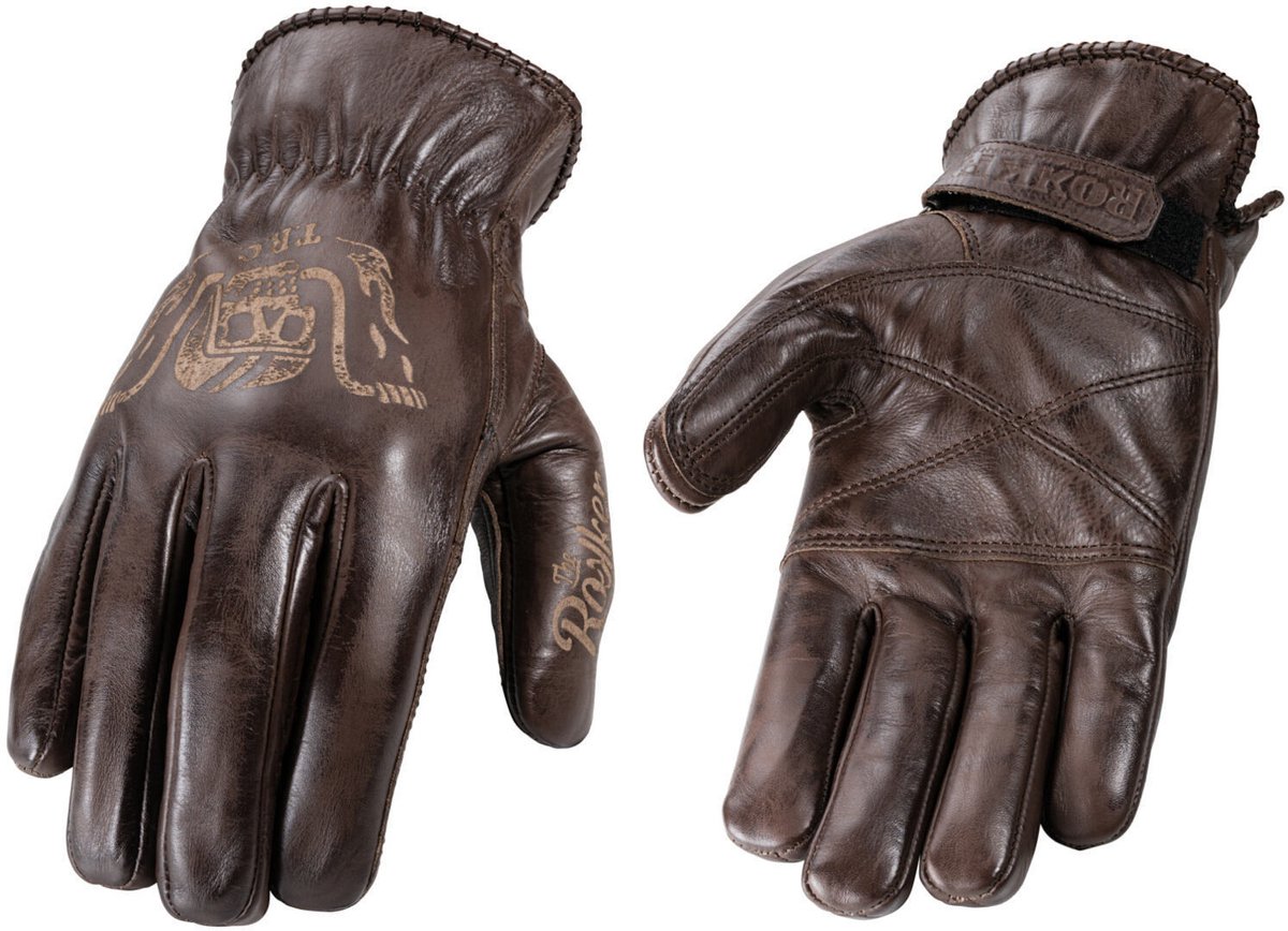 ROKKER Tattoo Ape Bruine Handschoenen - Handschoen