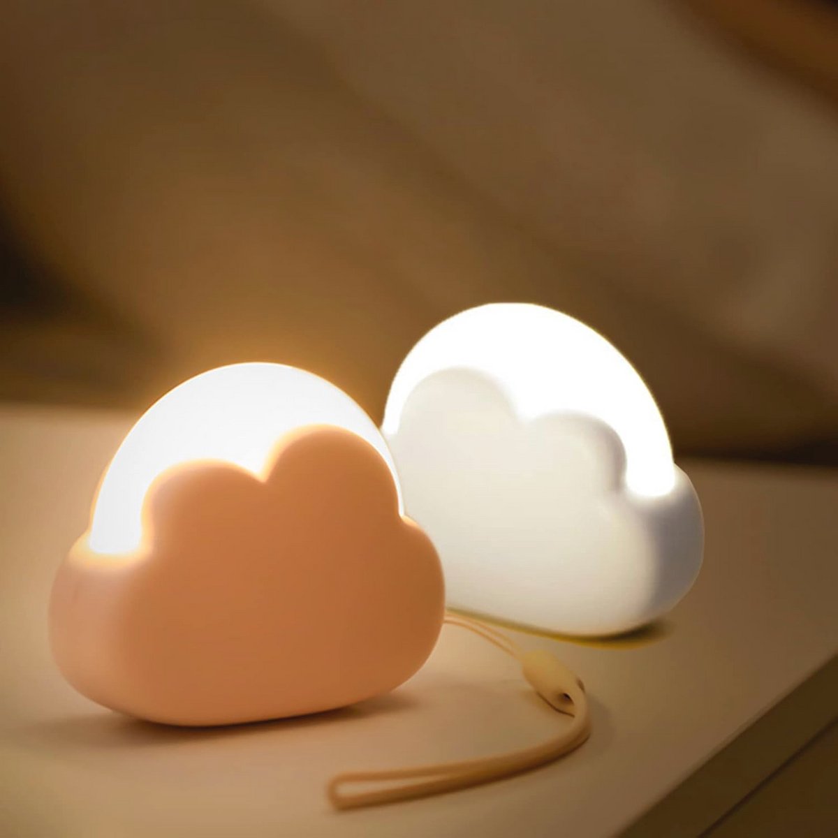 Dimbaar Nachtlampje voor Kinderen - 2 Stuks, Draagbare LED Kinderlamp voor Baby- en Peuterbedkamers
