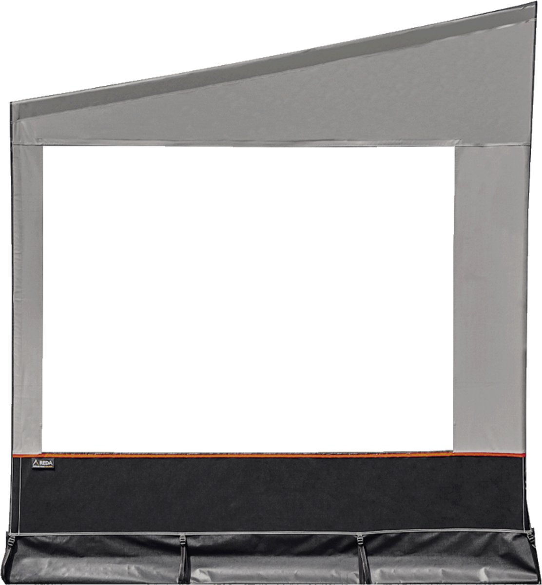 Reda Adventure Side Zijwand 250 Raam Rechts 235–270cm - Geschikt voor cassetteluifels met een montagehoogte van 235 cm t/m 270 cm en een uitval van 250 cm