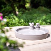 CJ Wildlife Vogeldrinkschaal voor Tuinvogels - Thunersee - Vorstbestendige Waterschaal - Vogelbad voor Buiten - Drinkschaal - Volledig Biologisch Afbreekbaar