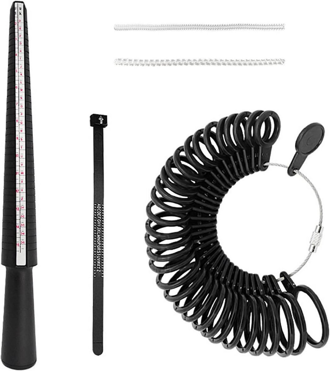5-Delige Ringmaat Meetset - Precisie Gereedschap voor Vinger- en Ringmeting (UK Maten)
