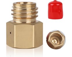 Adapter voor SodaStream naar Quooker Cube Fles - Messing Conversie