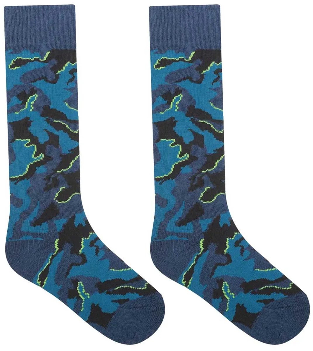 Dare2b Printed Ski Lange Sokken Jongens Meisjes Blauw