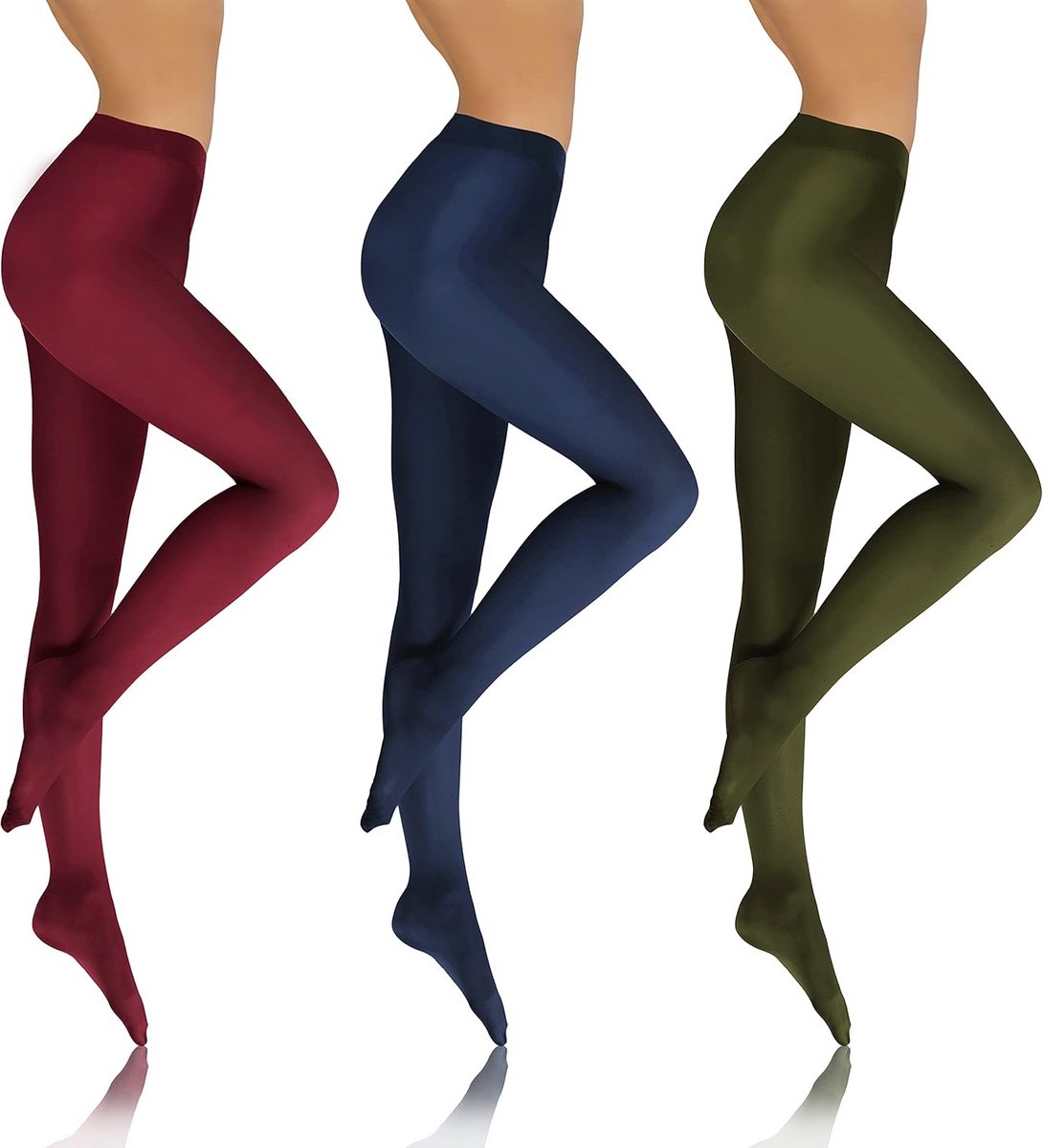 3 Paar Ondoorzichtige Damespanty 70 DEN Microvezel - Warm en Comfortabel