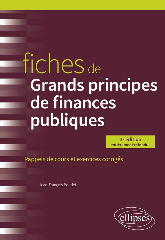 Fiches de Grands principes de finances publiques - cover