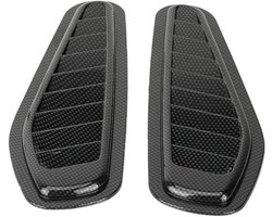 Tweedehands Luchtinlaatdeksels - 2 Stuks - Koolstofvezel Stijl - Universele Auto Accessoires