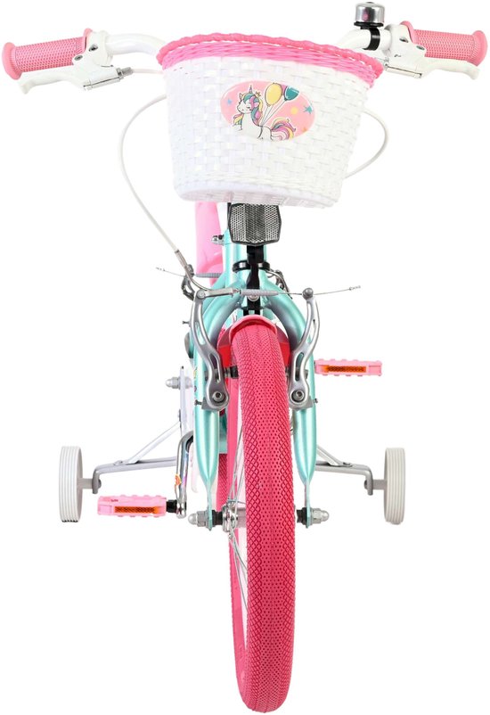 Volare Unicorn Kinderfiets - Meisjes - 16 inch - Groen - Twee Handremmen van Volare — afbeelding 3