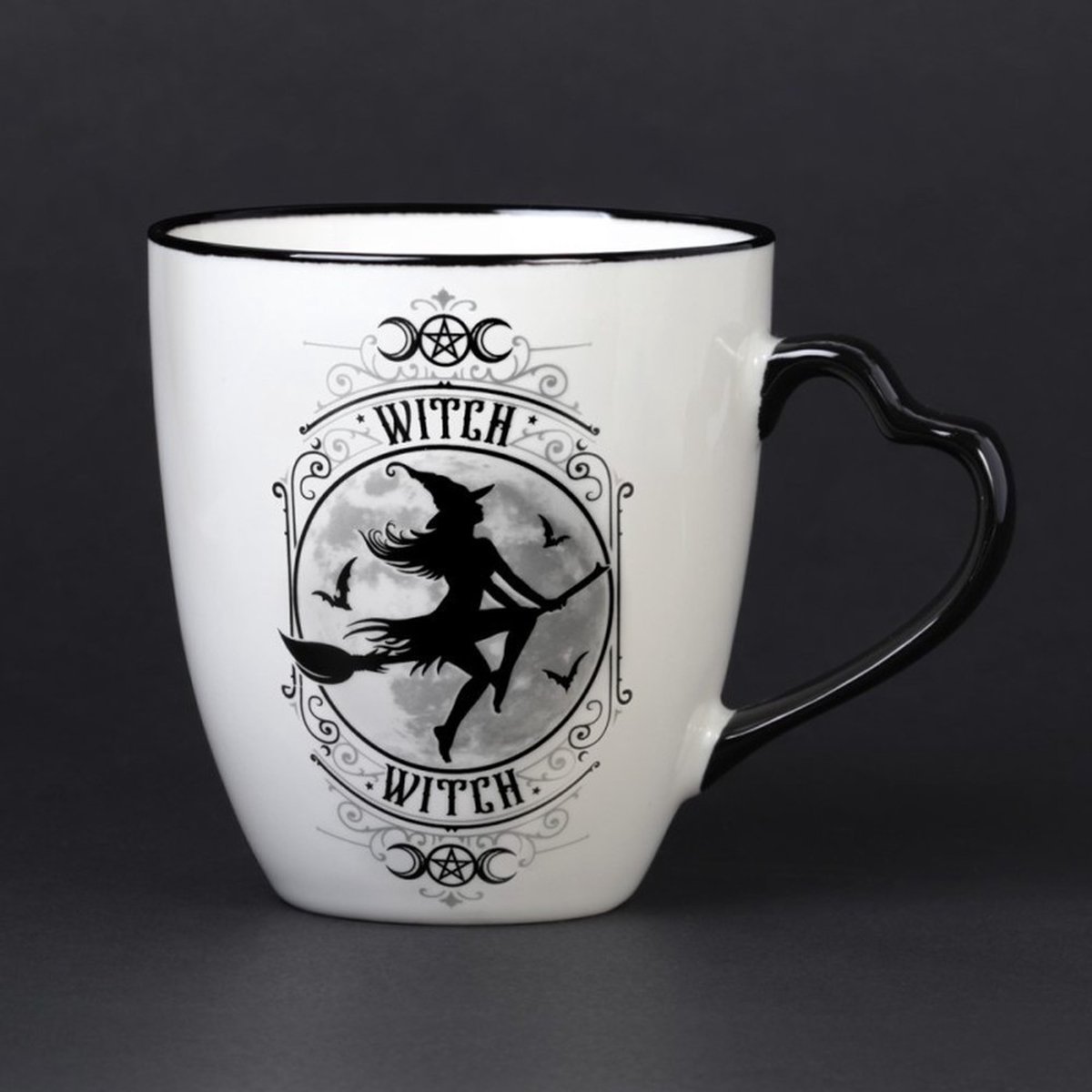 Alchemy - Witch Heart Handle Mok/beker - Wit