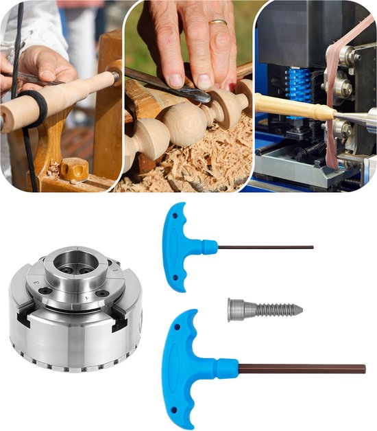 4-jaw clamping holder baking holder swivel holder M33 for lathe rotary blade