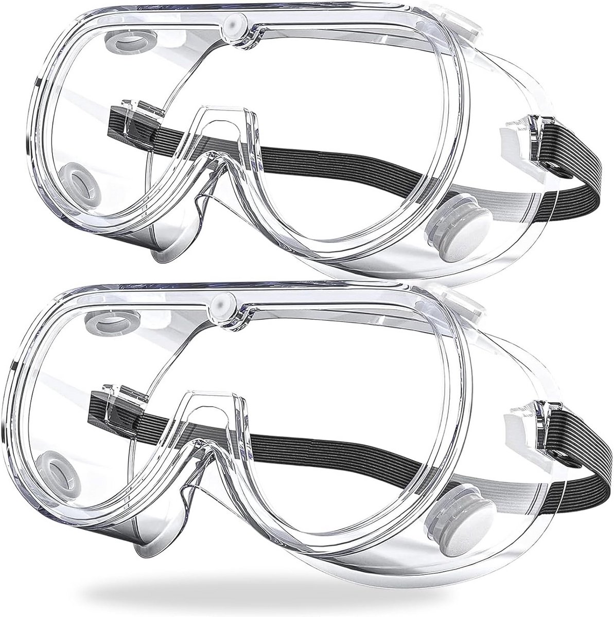 Transparante Veiligheidsbril met UV-bescherming en Anti-condens - 2 Stuks