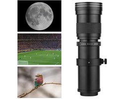 Milova Telelens - Superzoomlens - 420-800mm - Canon EF DSLR-camera - T-mount adapter